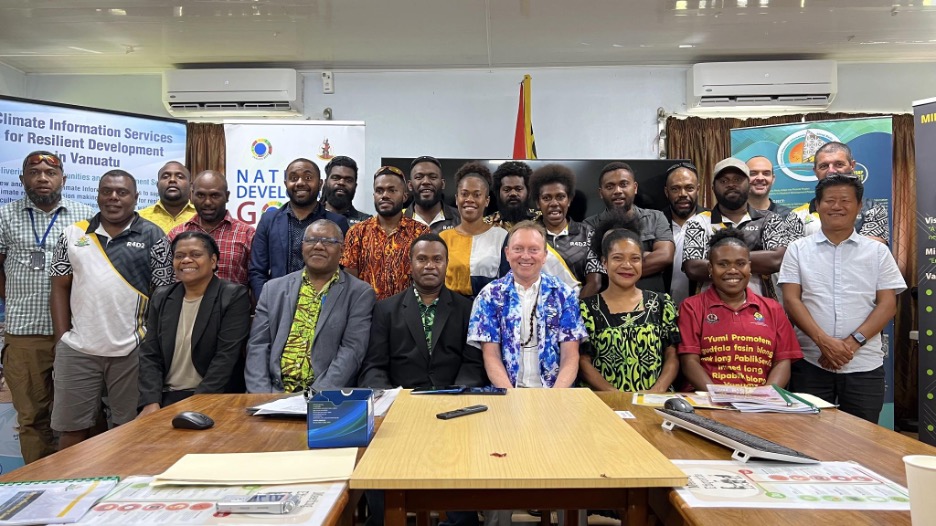 The launch of the road guide in Vanuatu 