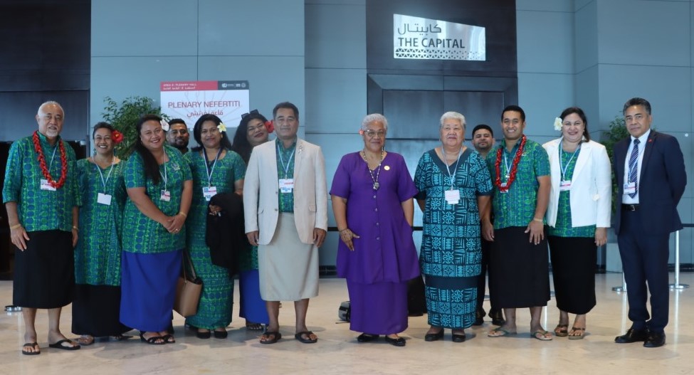 The Samoan delegation