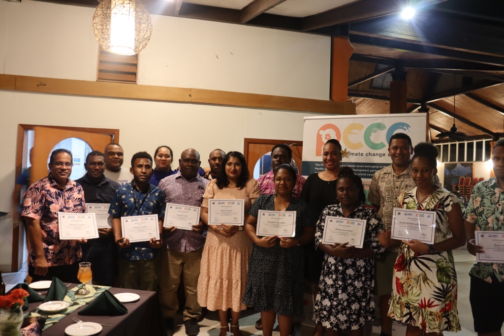 The participants of the training in Fiji 