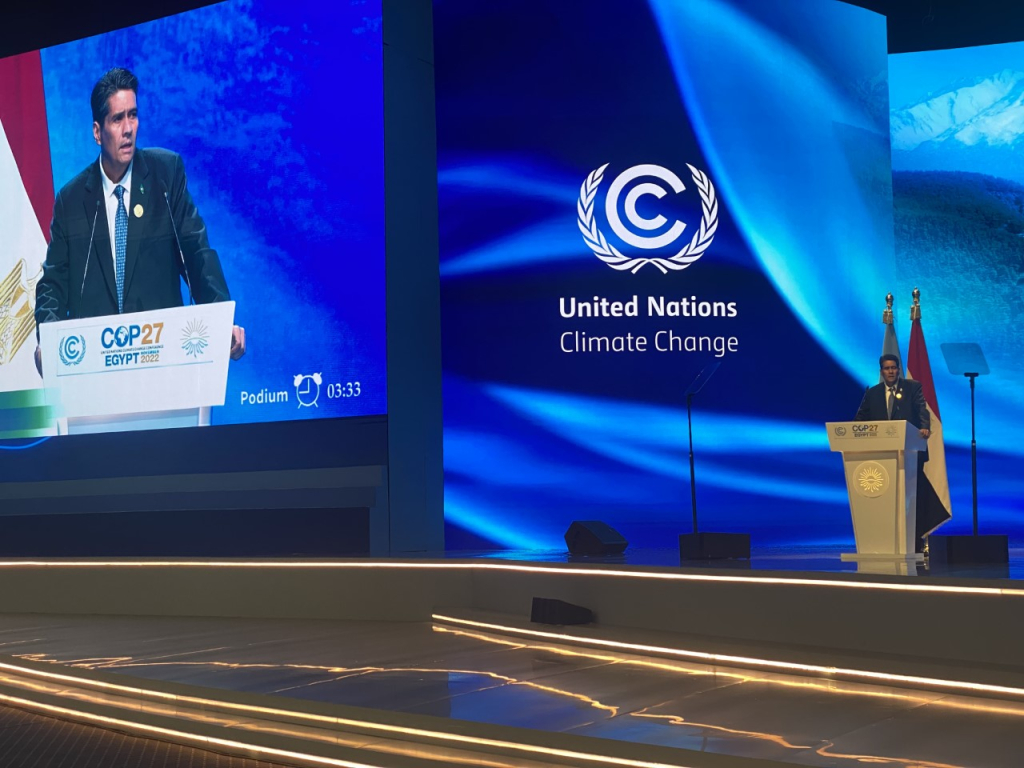 Palau president addresses COP27 