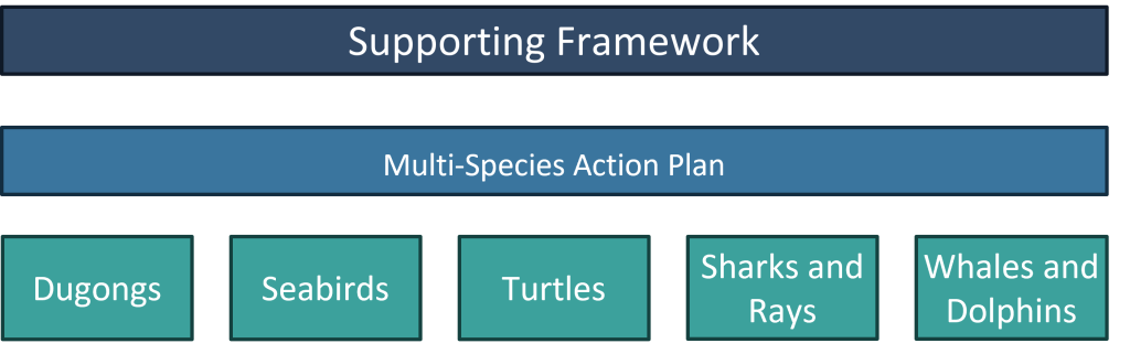 The Programme is made up of a Supporting Framework, A Multi-Species Action Plan, and five species Action Plans