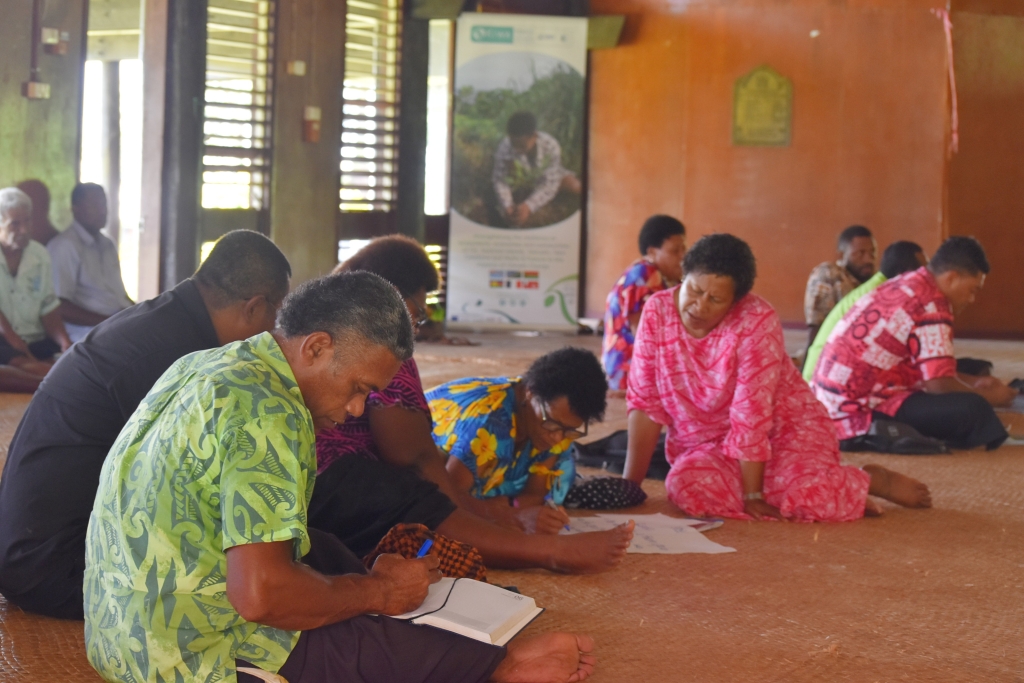 PEBACC+ Project Inception Workshop representatives on day two included the Turaga ni Koro, women, and youth representatives. 