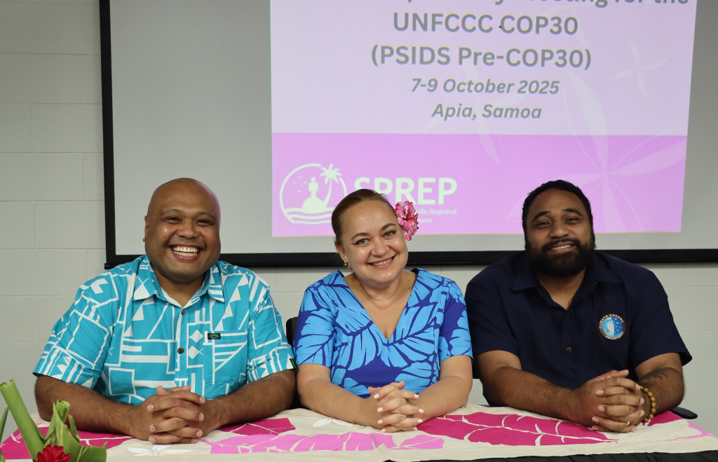 Palau, SPREP, Tuvalu.